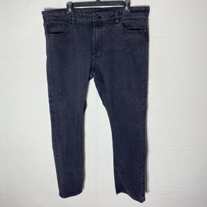 Volcom Black Vorta Slim Straight Leg Jeans 38